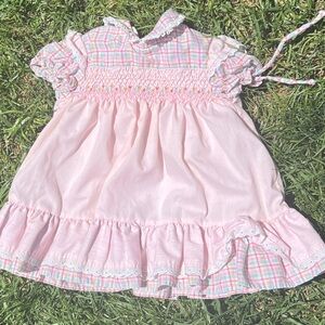 Adorable Pink Plaid Ruffled Diaper Cover